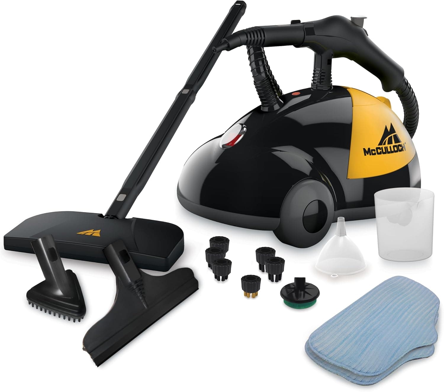 McCulloch MC1275 Heavy-Duty Steam Cleaner, 18 Accessories