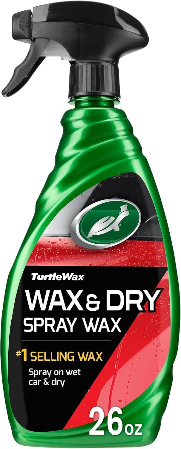 Turtle Wax T-9 1-Step Wax & Dry, Spray On Car Wax, 26 oz