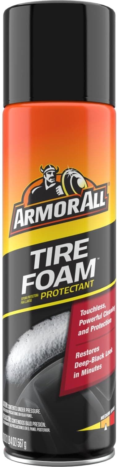 Armor All Tire Foam, Restores Deep-Black Look, 20 oz