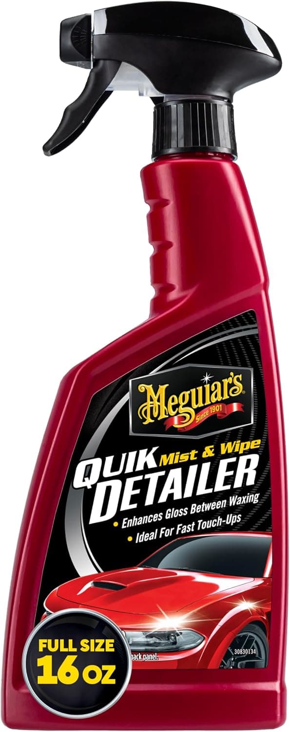 Meguiar's Quik Detailer Mist & Wipe Car Detailing Spray, 16 Oz