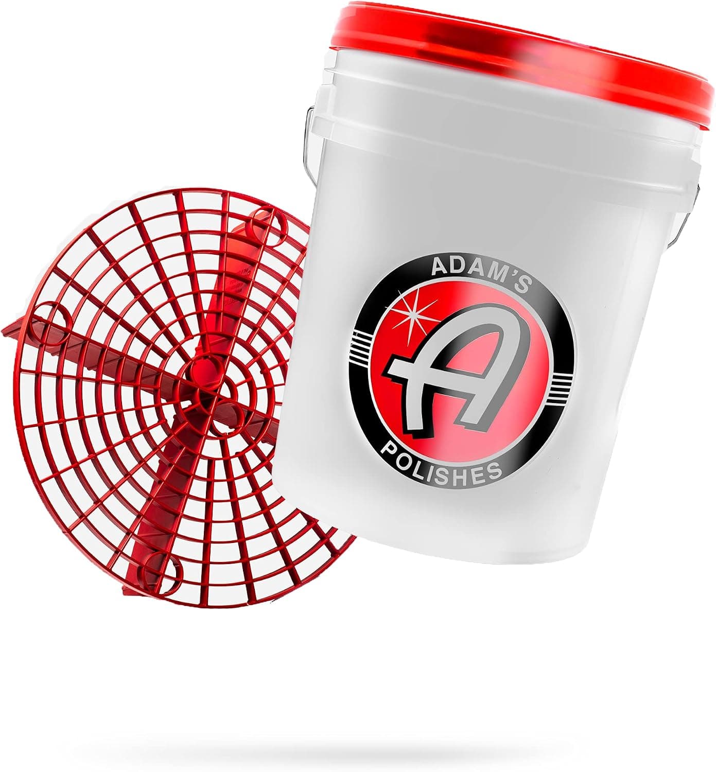 Adam's Polishes Car Wash Bucket (5 Gallon Bucket + Grit Guard + Gamma Seal Lid)