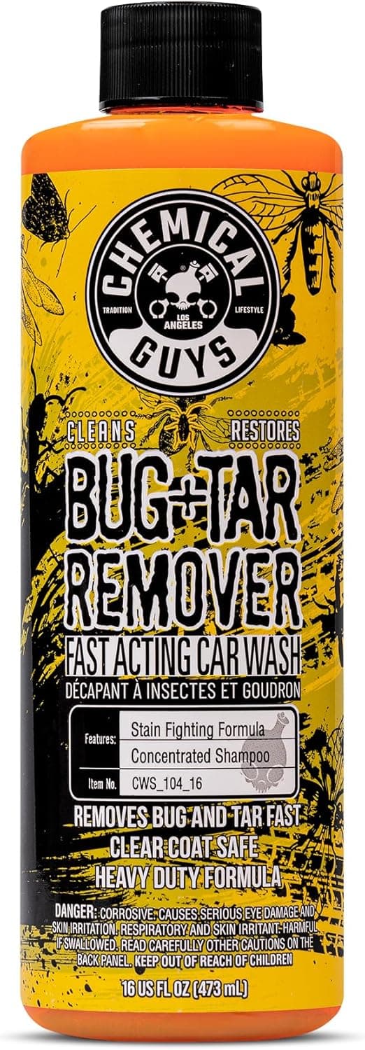 Chemical Guys Bug and Tar Remover Fast Acting Car Wash, 16 oz
