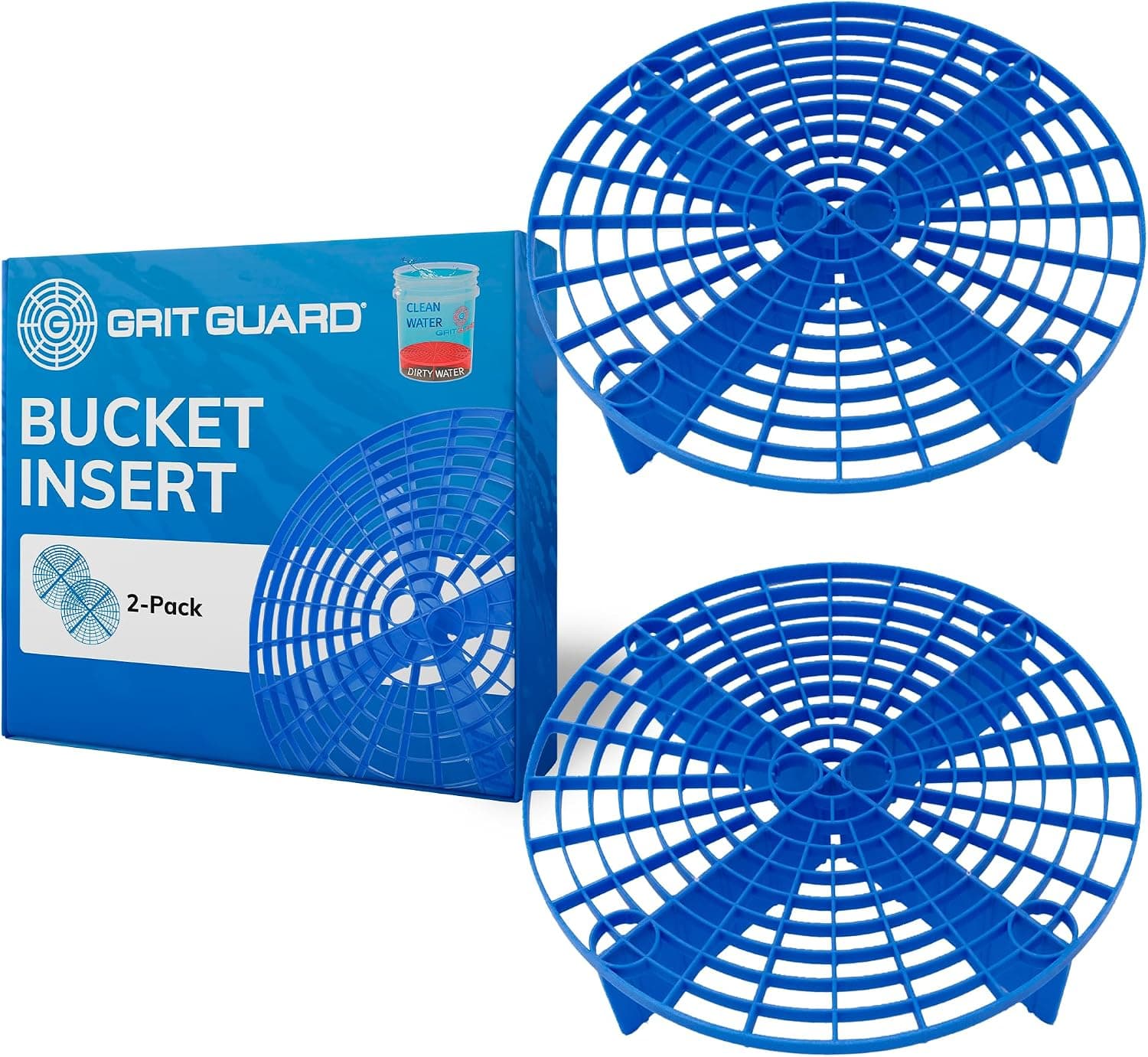 The Original Grit Guard Blue Bucket Insert (2 Pack), 10" Diameter