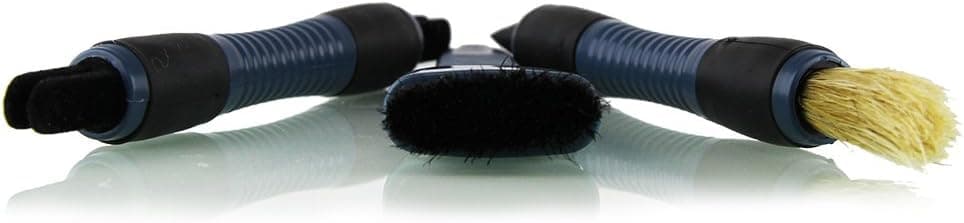 Chemical Guys Acc_406 Detailing Brush Set (3 Items), Black