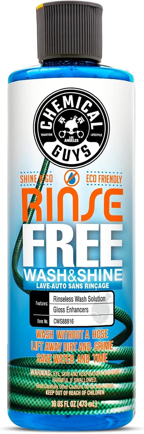 Chemical Guys CWS88816 Rinse-Free Car Wash & Shine Rinseless Soap, 16 fl oz