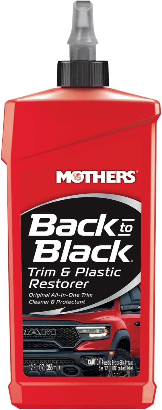 Mothers 06112 Back-to-Black Trim & Plastic Restorer, 12 oz