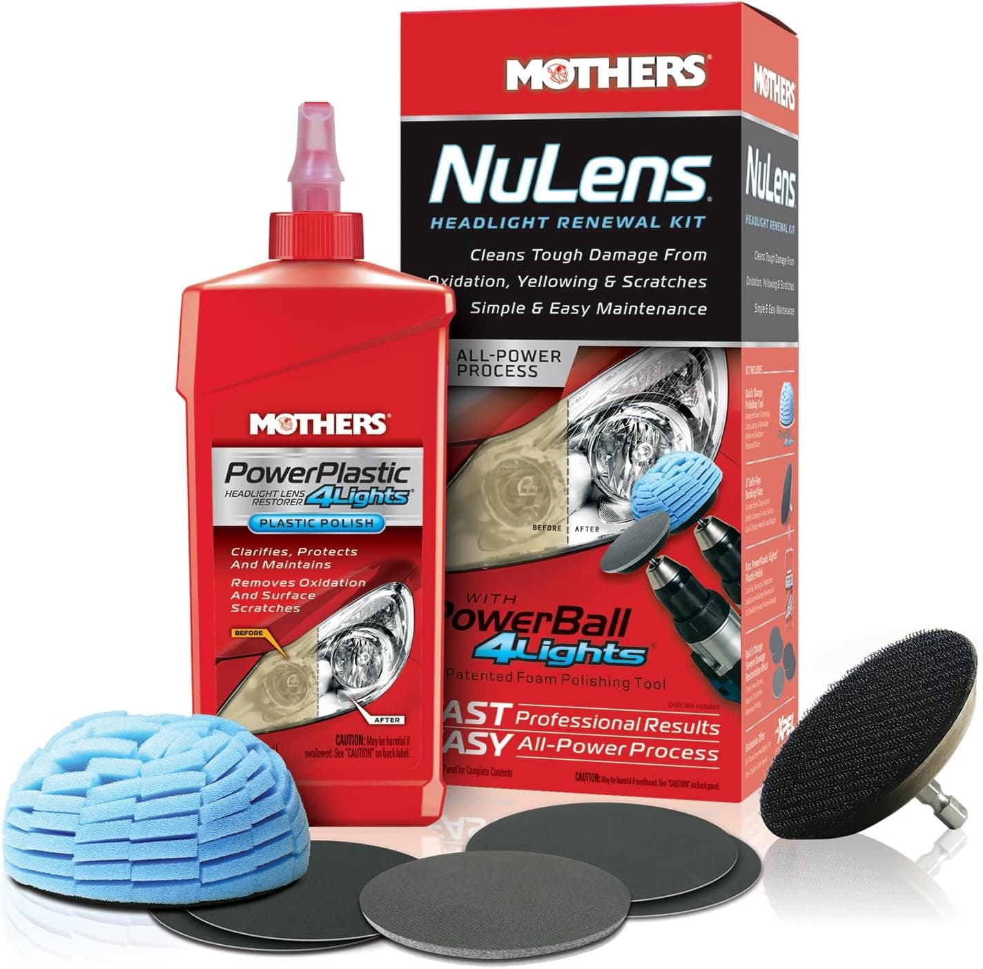 Mothers 07251 NuLens Headlight Renewal Kit
