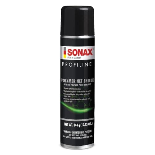 SONAX Polymer Net Shield 223300 | Aerosol-Based Polymer Spray Sealant for Paint Protection | Up to 6 Months of Protection | UV, Acid Rain & Contaminant Defense | Easy Application & High Gloss | 340ml