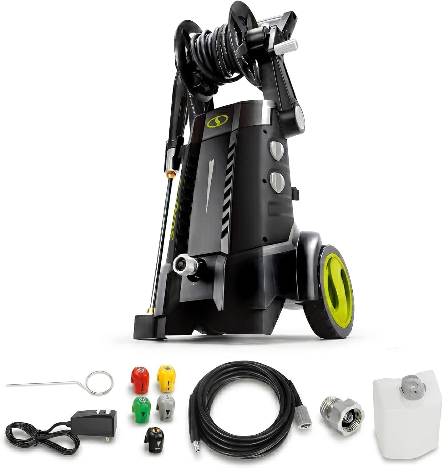 Sun Joe SPX3001 Electric Pressure Washer w/ Dual Soap Tanks, 2030 PSI (PWMA Certified), 1.76 GPM, 14.5-Amp
