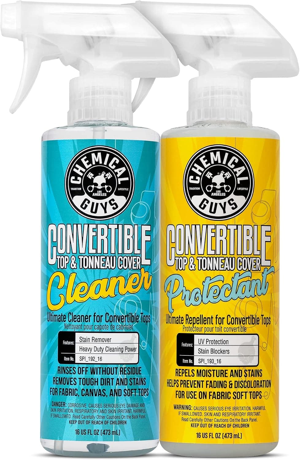 Chemical Guys HOL_996 Convertible Top Cleaner and Protectant Kit, 16 oz, 2 Items
