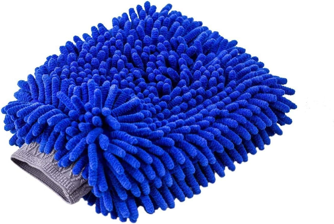 Relentless Drive Car Wash Mitt, Chenille Microfiber Scratch Free, Ultra Absorbent for Cars, Trucks, SUV, Boat & Motorcycle (Large)