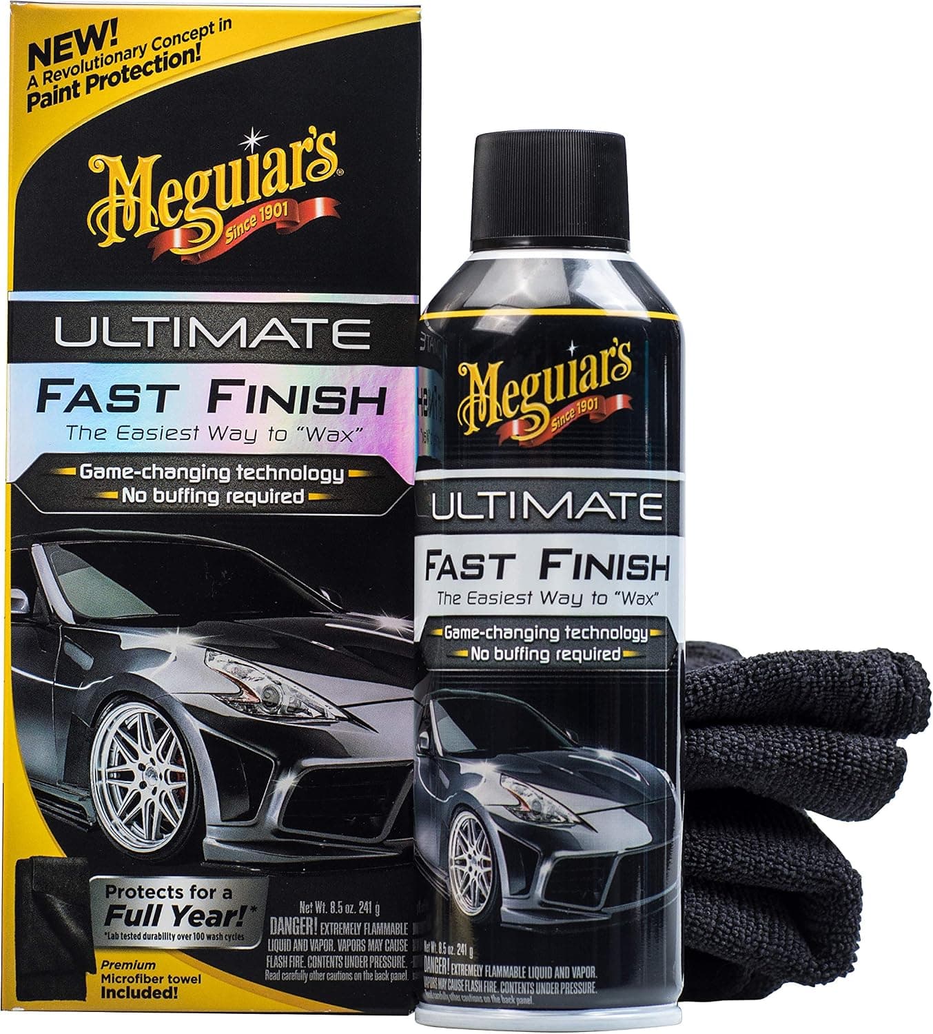 Meguiar's G18309 Ultimate Fast Finish Spray Wax, 8.5 oz