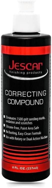 Jescar Correcting Compound, 8 oz, Fast Cutting Abrasive Polish
