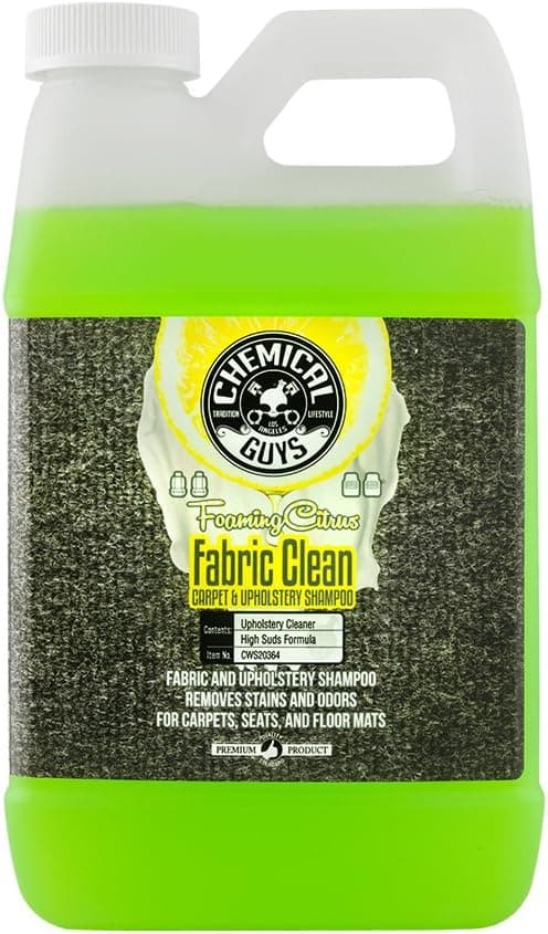 Chemical Guys CWS20364 Oxygen-Infused Foaming Citrus Fabric Clean Carpet & Upholstery Cleaner, 64 fl oz (Half Gallon)