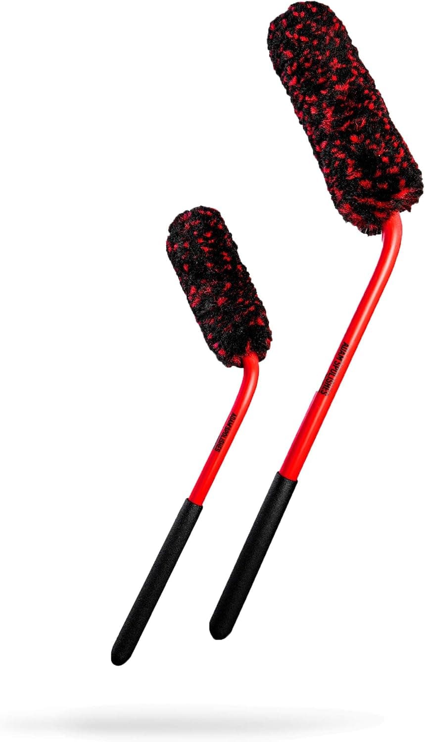 Adam's Wheel Woolies Car Detailing Brush (Bundle) - Wheel/Rim/Barrel Brake Dust Cleaning Brush