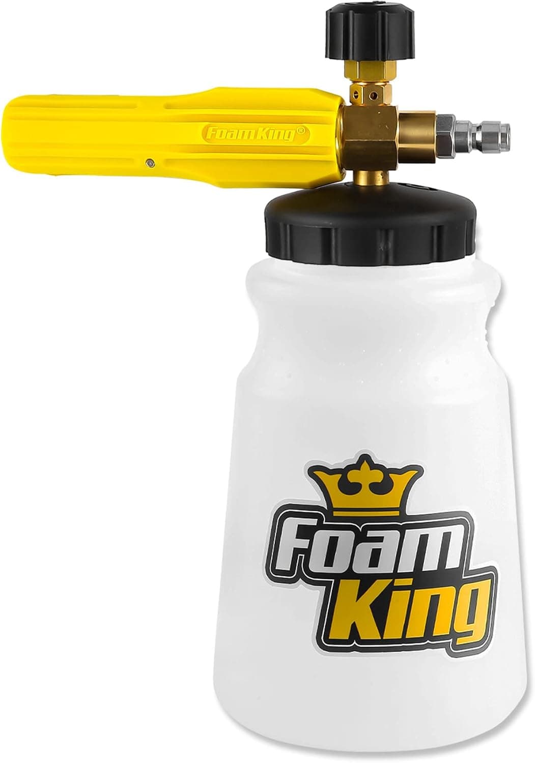 Clean Car USA Foam King Foam Cannon for Pressure Washer, 1/4" Quick Connector, Wide-Neck Bottle, Adjustable