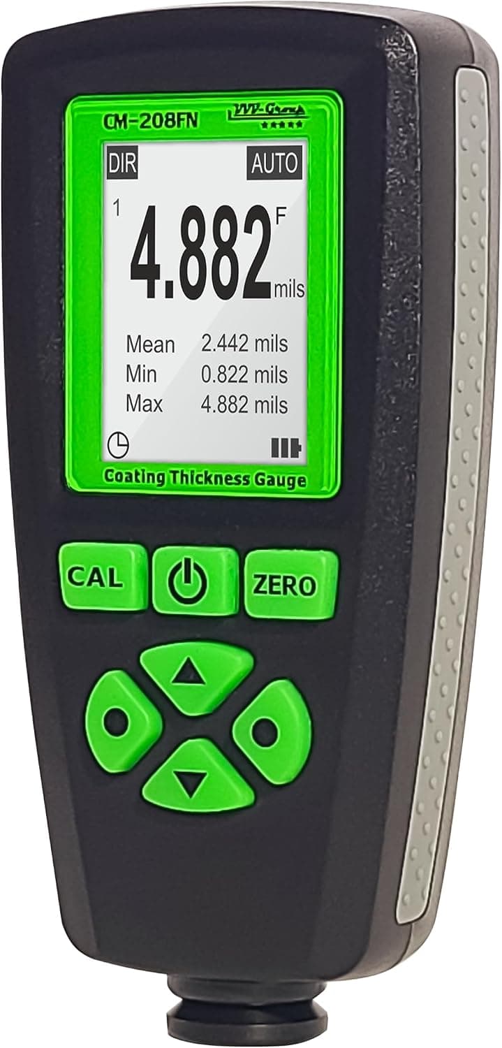 Digital Coating Thickness Gauge CM-208FN, Fe/Al, 0.001mils/0.1um Resolution