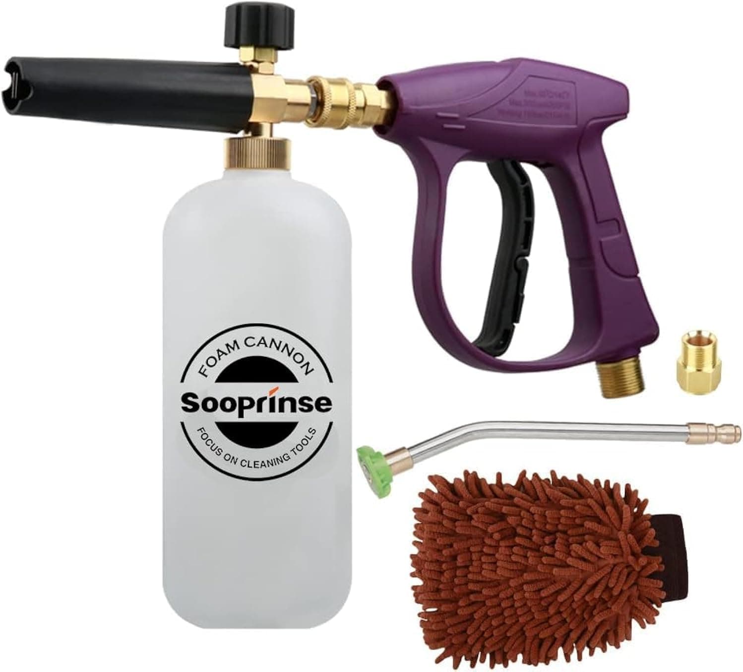 Sooprinse Foam Cannon Snow Foam Lance Nozzle Pressure Washer Kit