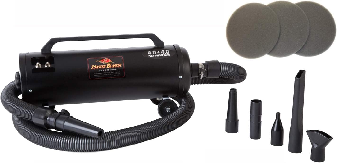 MetroVac MB-3CD Air Force Master Blaster Car & Motorcycle Dryer (Bonus 3 Filters)