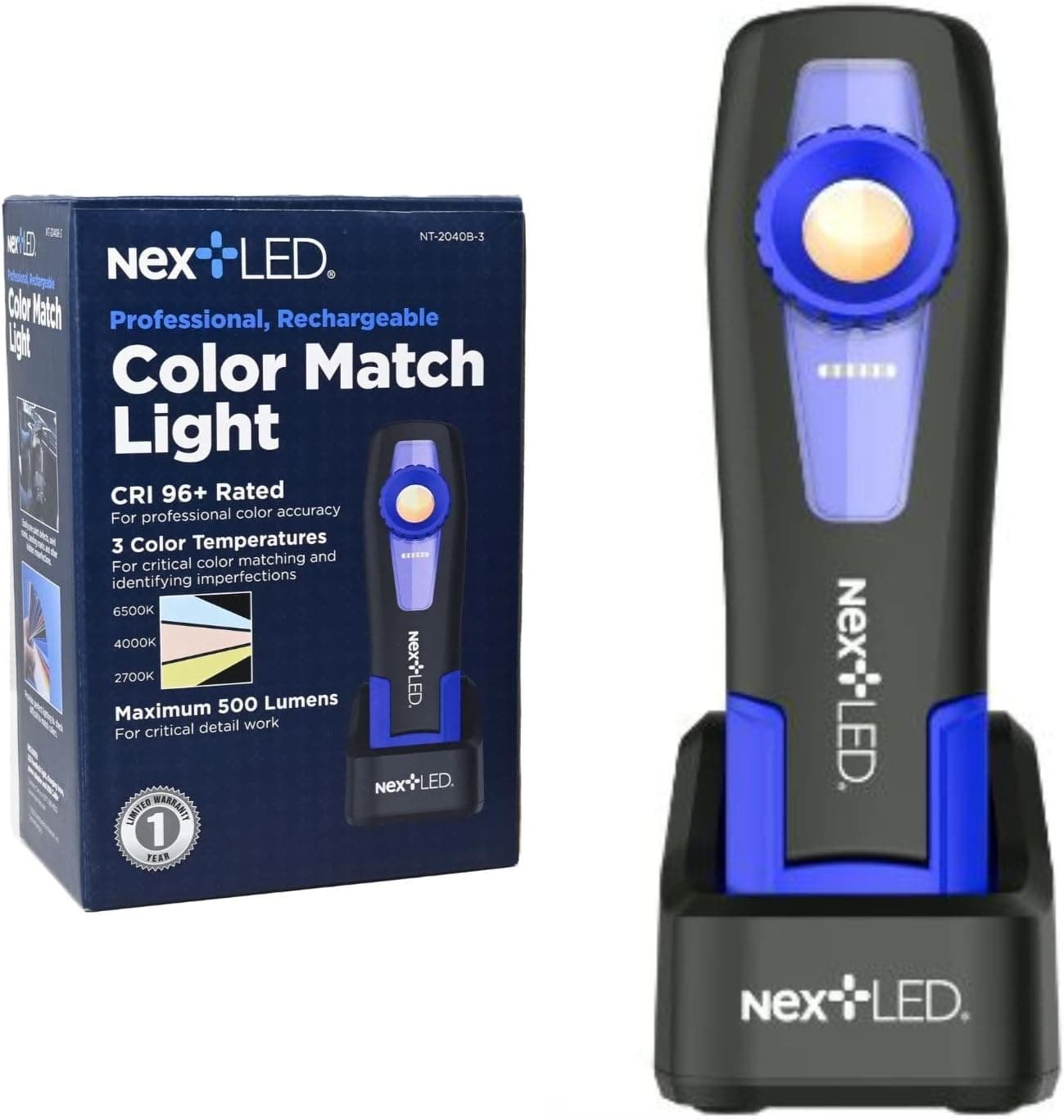 NextLED NT-2040B-3 Handheld Color Matching Detailing Light, CRI 97