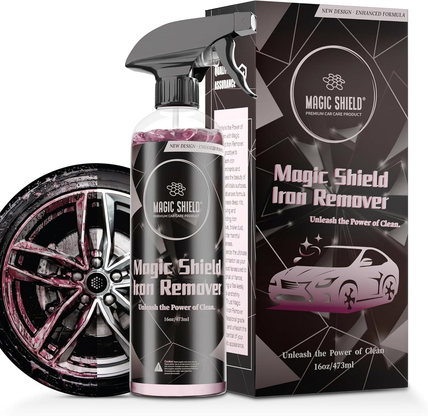 Magic Shield Iron Remover Spray for Cars, 16oz pH-Neutral Fallout Remover