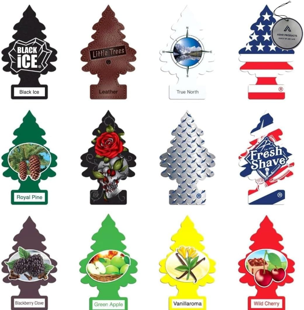 Little Trees Masculine Scent Pack of 12 Hanging Air Fresheners