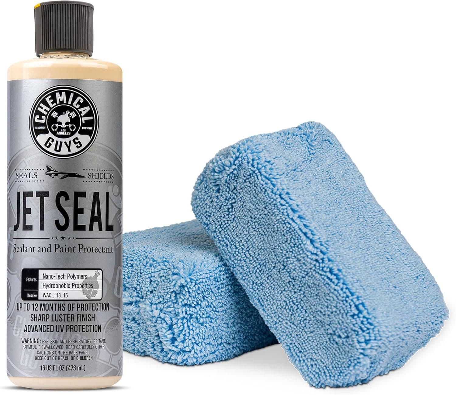 Chemical Guys JetSeal Sealant & Paint Protectant Kit with 2 Applicator Pads