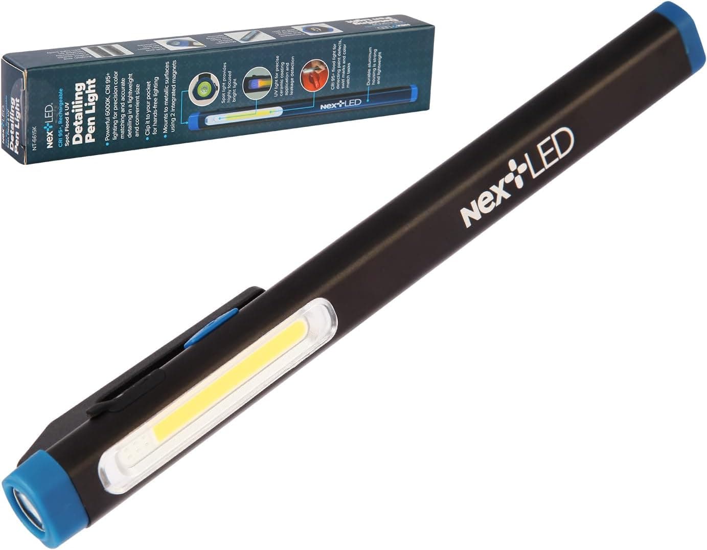 NextLED NT-6615K Auto Detailing Light 3-in-1 Spot/Flood/UV Swirl Finder