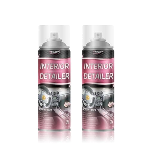 TEKARD Fine-Mist Interior Detailer Spray, Car Interior Cleaner, 2 x 15 oz | Ready-to-use aerosol for quick, even application on dashboards, vinyl, plastic, rubber and finished leather, magnolia scent