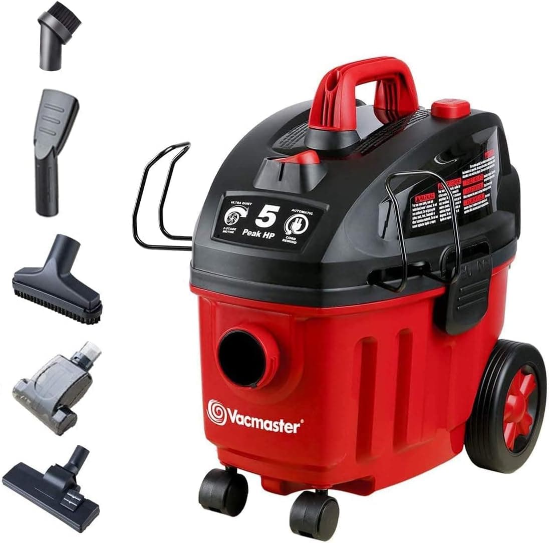 Vacmaster VF408 4-Gallon 5 Peak HP Wet/Dry Vacuum