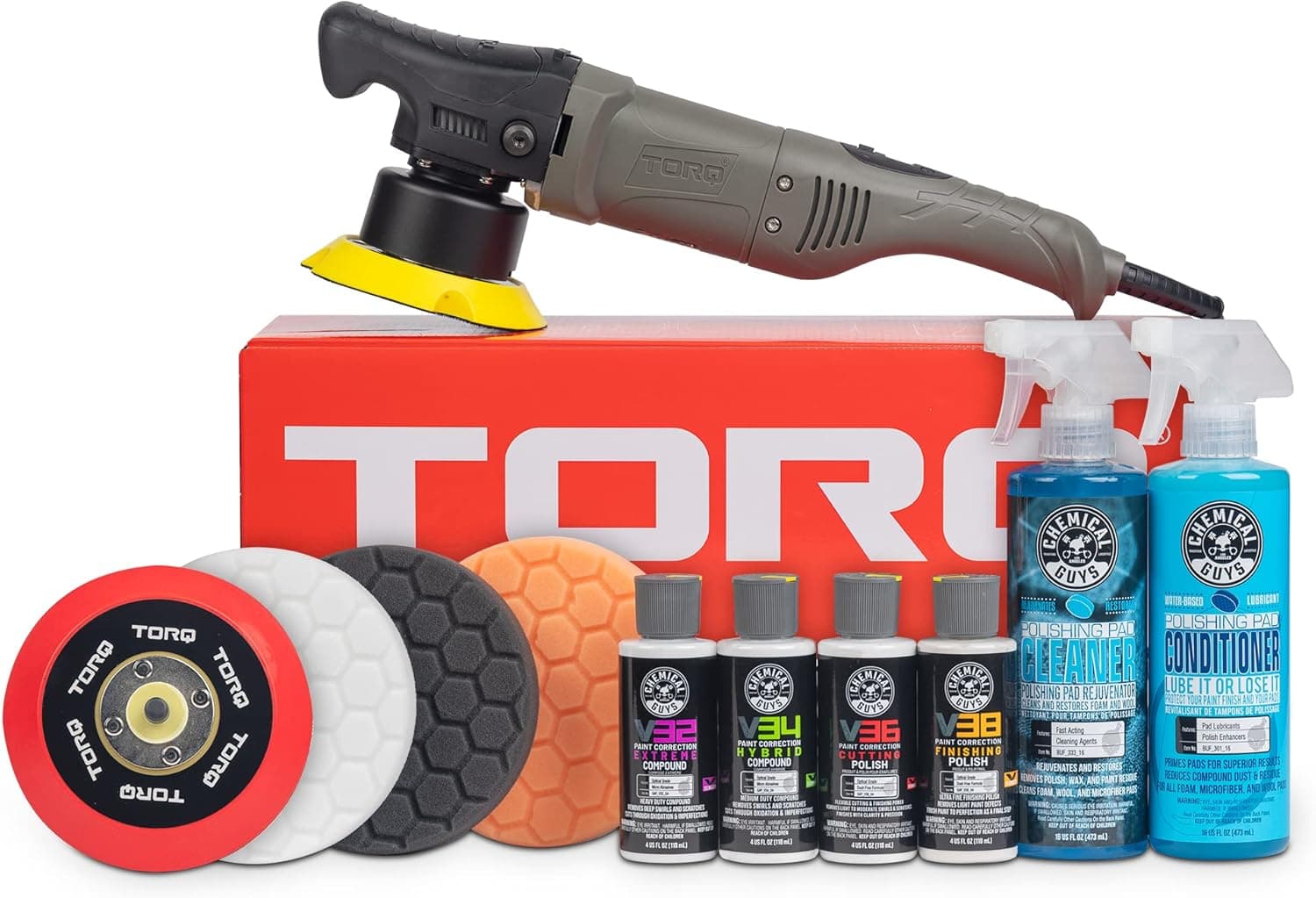 Chemical Guys TORQ 10FX Complete Polisher Kit (11 pc)