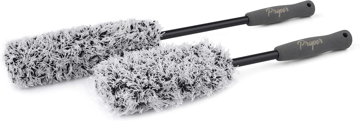 Relentless Drive Premium Microfiber Wheel Brushes (2-Pack)