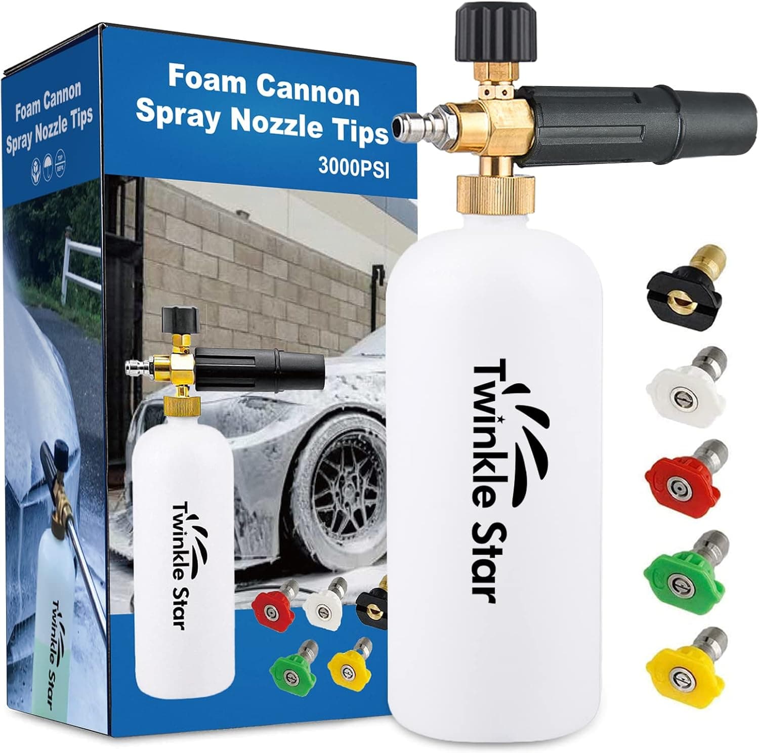 Twinkle Star Foam Cannon 1L Snow Foam Lance (5 Nozzles)