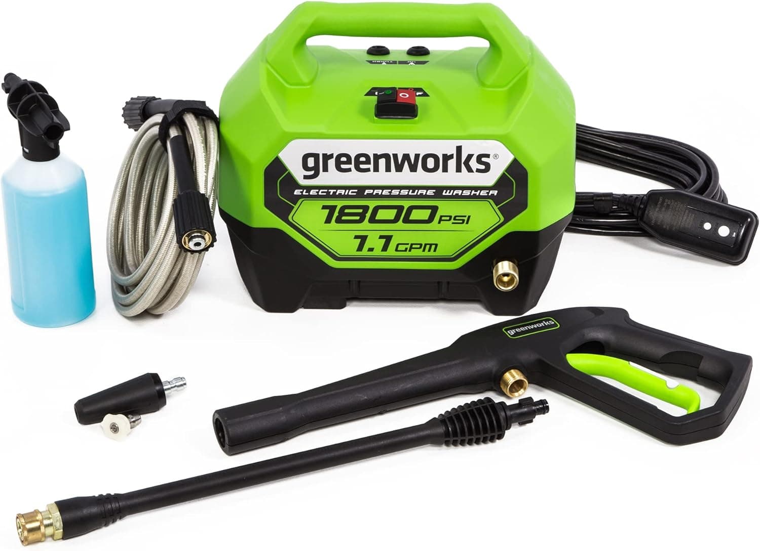 Greenworks 1800 PSI Electric Pressure Washer (PWMA Certified)