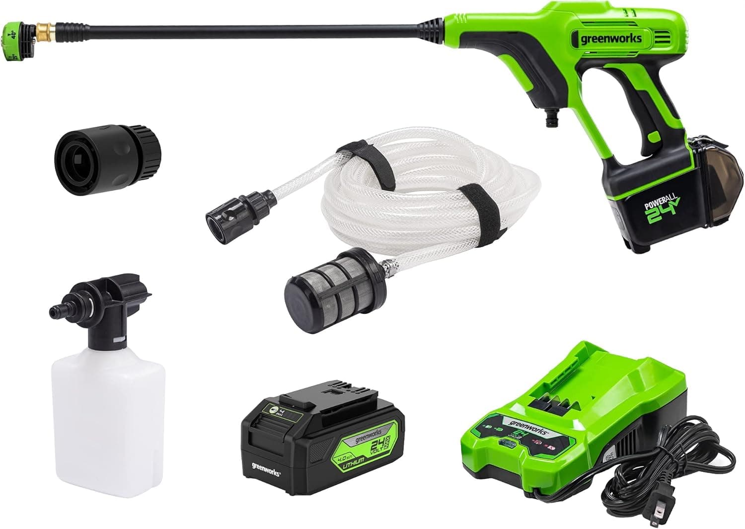Greenworks 24V 600 PSI Cordless Power Cleaner (2 Batteries)