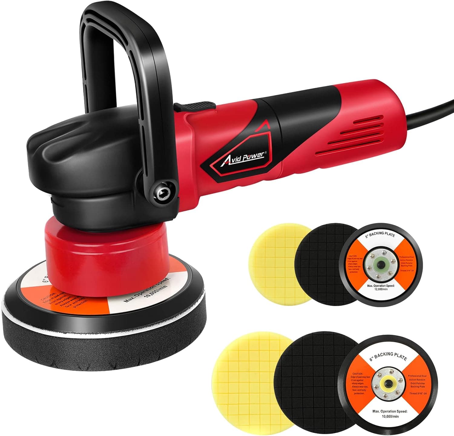 AVID POWER 5/6 inch Dual-Action Polisher Kit (4 Pads)