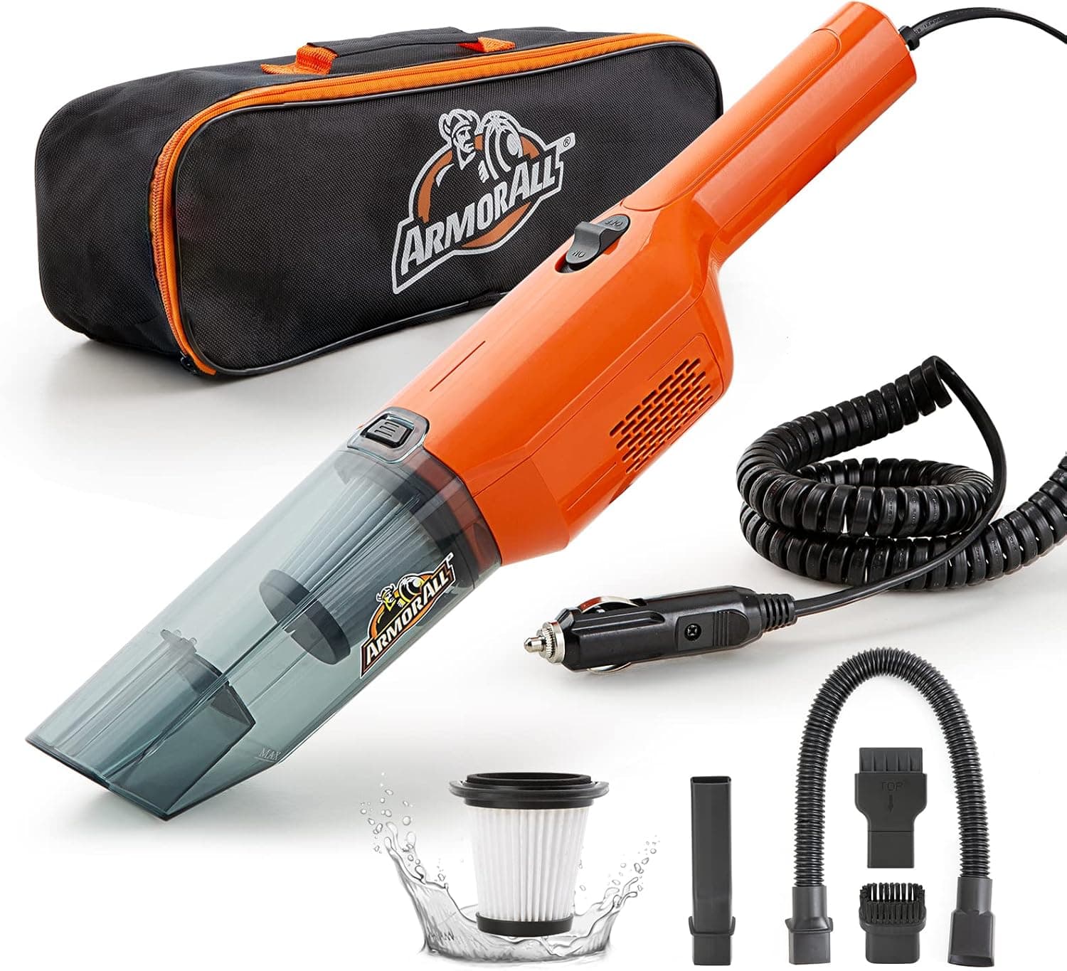 Armor All AA12V2 Compact 12V Corded Car Vacuum