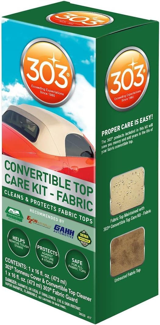 303 Products 30520 Convertible Top Cleaning and Care Kit with Cleaner and Fabric Guard, 32 fl o