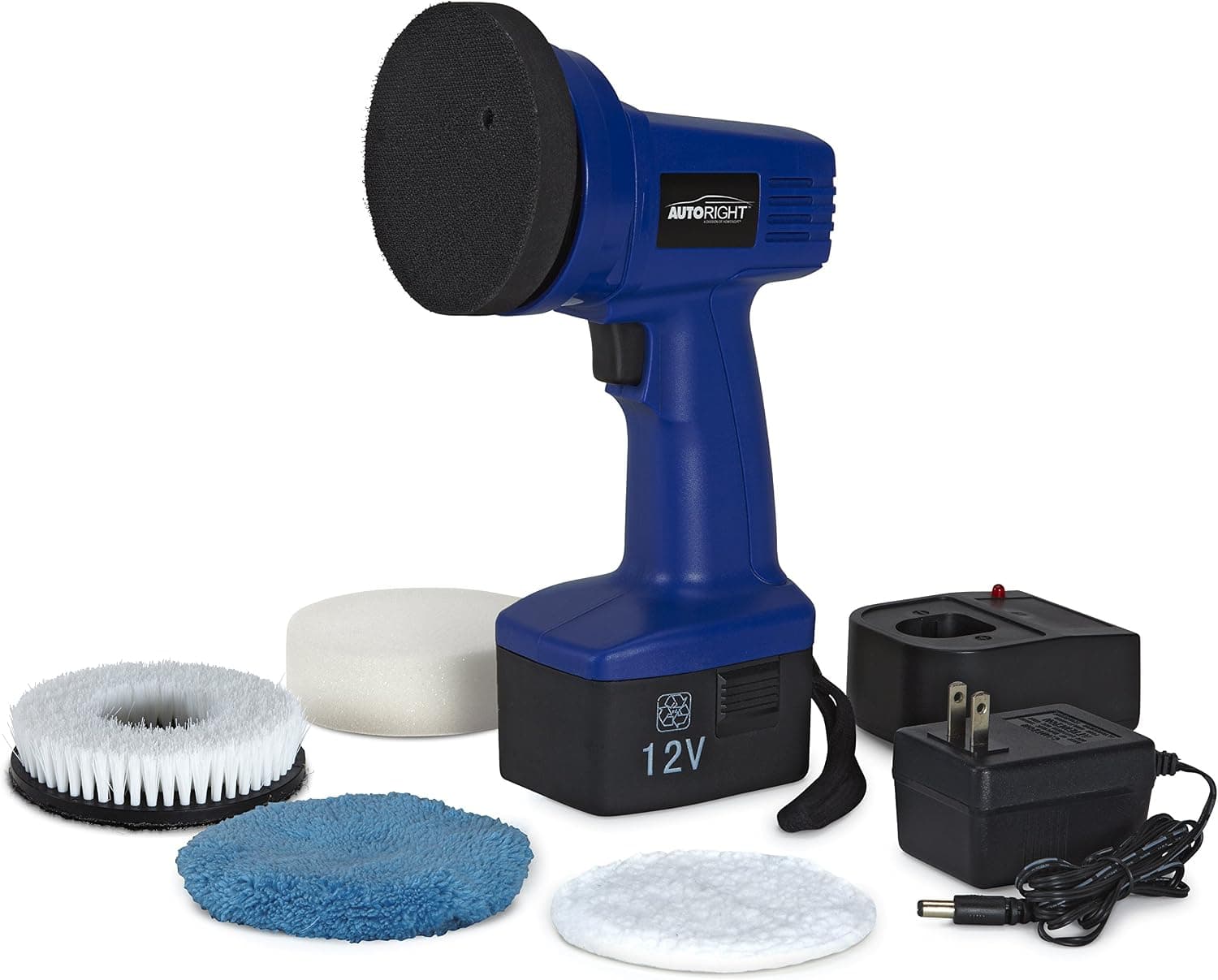 AutoRight C800881.M 4-Inch Cordless Orbital Car Buffer for Waxing Vehicles, RVs and Boats