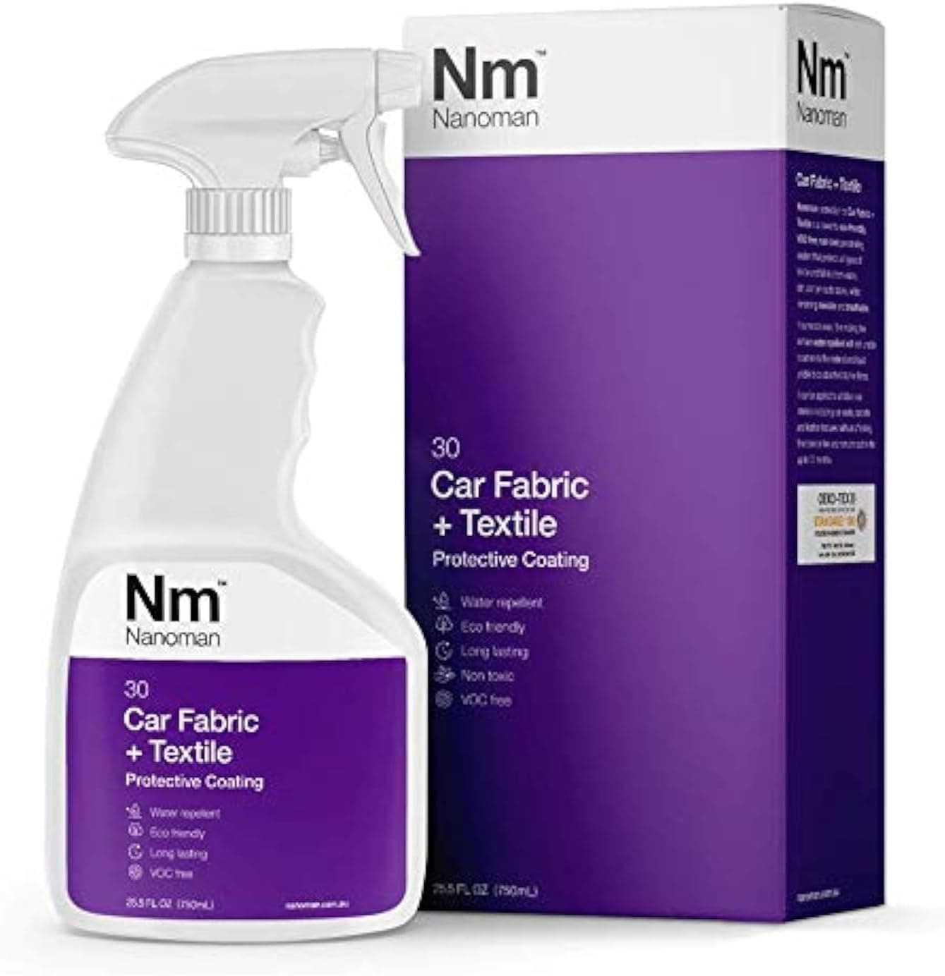NANOMAN Car Fabric Protector Spray 750ml, Waterproof & Stain Guard
