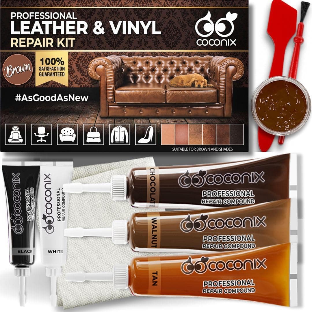 COCONIX Leather & Vinyl Repair Kit Brown & Shades
