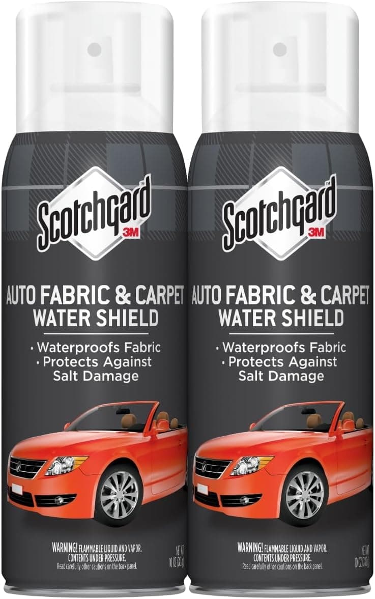 Scotchgard Auto Fabric & Carpet Water Shield, 20 Ounces (Two 10 oz Cans)