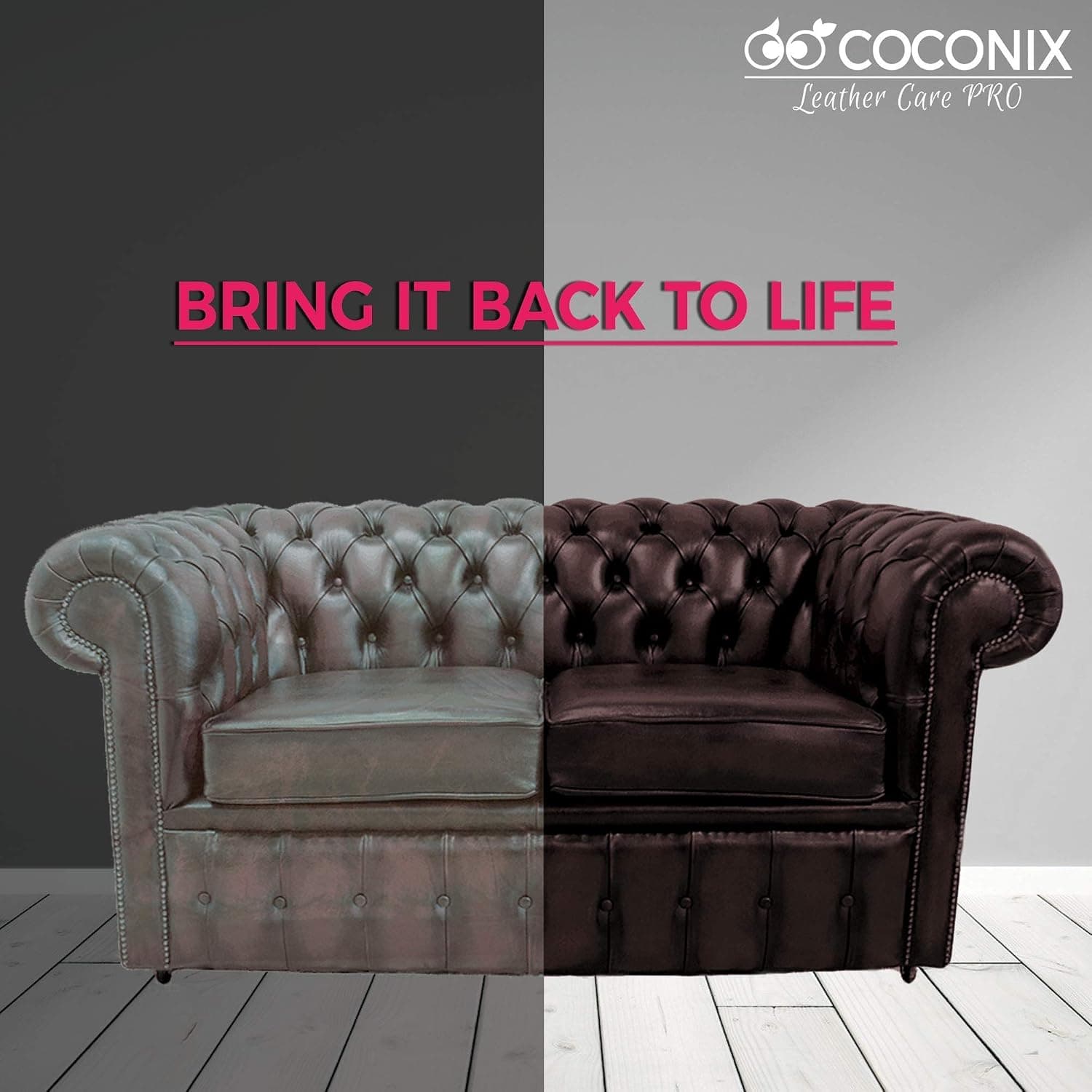 Coconix Vinyl and Leather Repair Kit and Black Leather and Vinyl Repair Kit Set