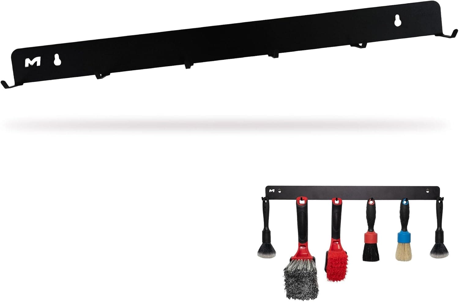 Maxshine Universal Detailing Brush Hanger 6-Hook Wall-Mounted Organizer