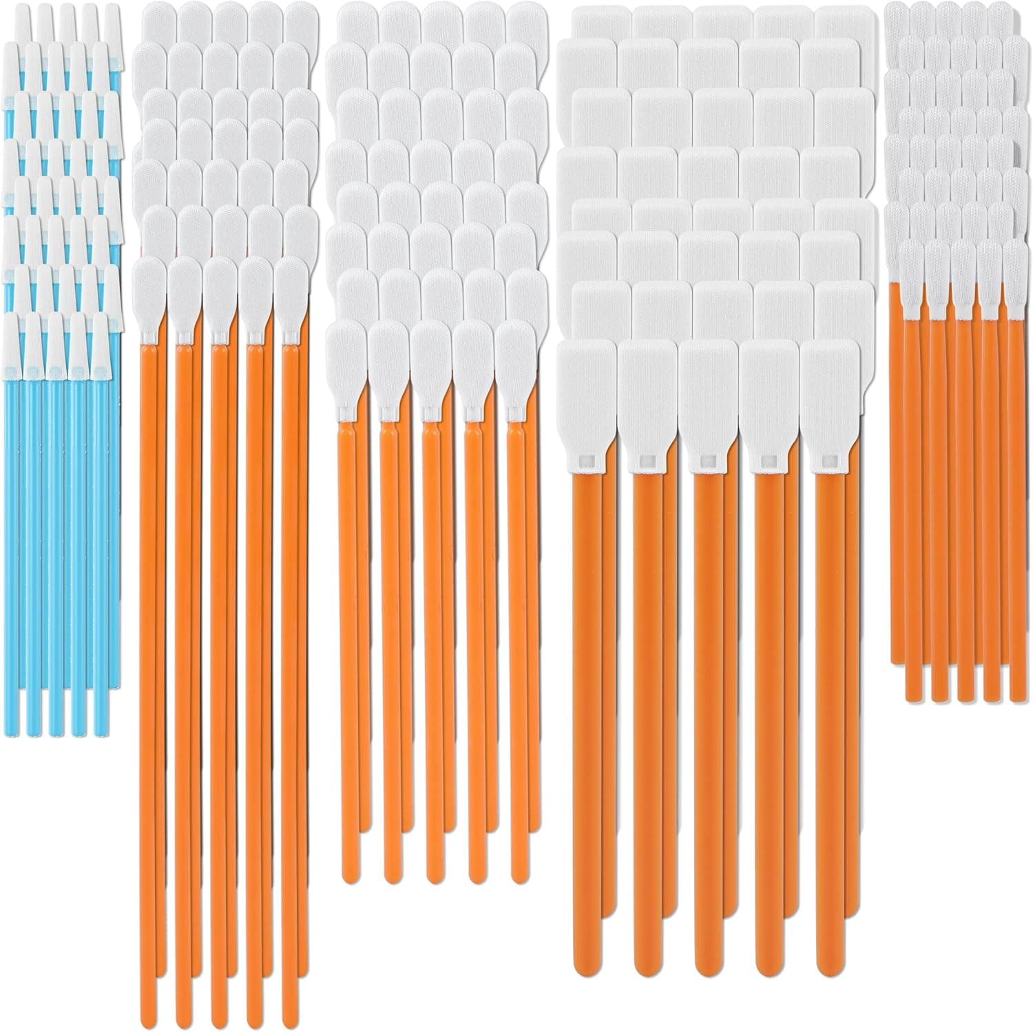 AAwipes Cleaning Swab Kit Microfiber Knitted Polyester Swab Sticks (5 Types, 100 Packs) Lint Fr