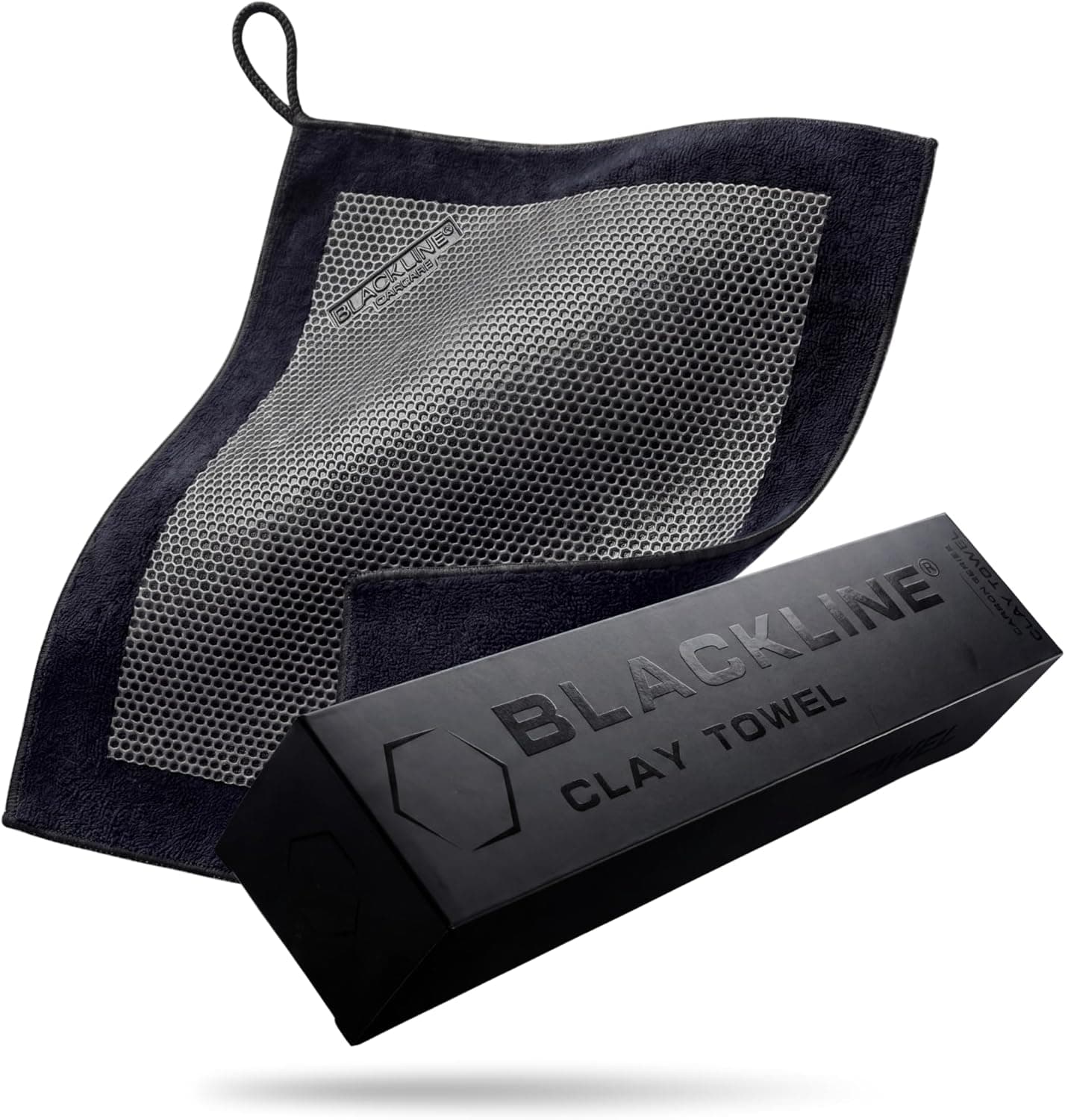 Blackline Clay Towel, Synthetic Auto Detailing Clay Towel, Decontaminate Paint and Glass, 12"x1